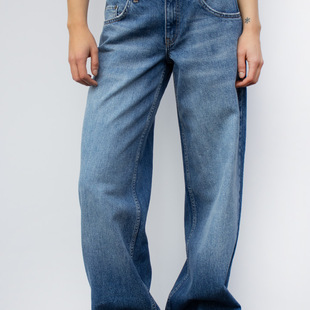Mid Jeans Low Waist Vintage Women Boyfriend Baggy