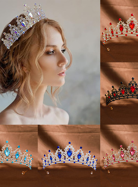 Women Tiara Crowns Girls Princess Crown Crystal Queen Tiaras