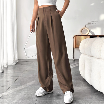 Women Wide Leg Dress Pants Business Work Palazzo Pants