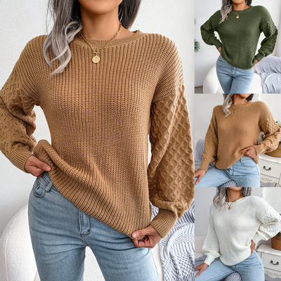 Women Cable Knit Sweaters Pullover Fall Winter Sweater Tops