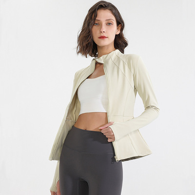 Women Workout Jacket Lightweight Zip Up Yoga Jacket 瑜伽外套