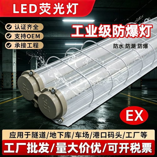 工业级防爆灯LED灯管国标1.2米单
