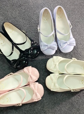 【现货】甜心结 原创可爱lolita少女中跟圆头蝴蝶结鞋玛丽珍单鞋