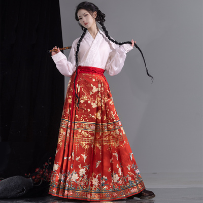 钟灵毓秀  红霓 马面裙 灼灼韶华