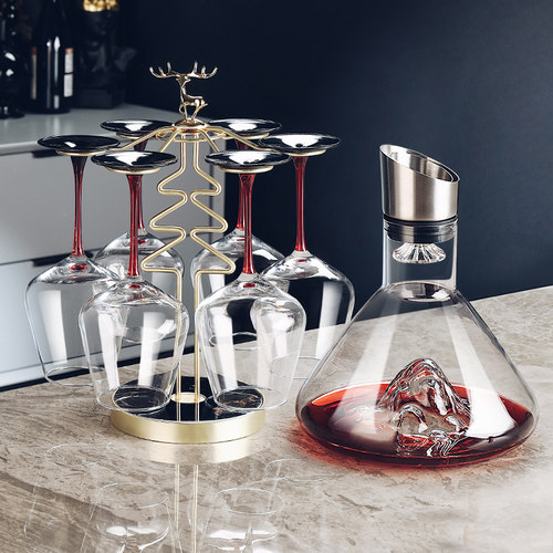 大号勃艮第红酒杯醒酒器套装家用