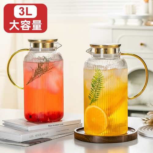 2026新款玻璃耐高温冷水壶果茶壶