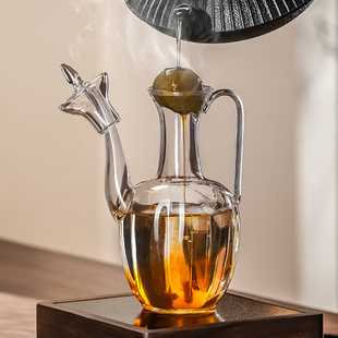 仿宋手执壶耐高温玻璃贵妃壶电陶炉专用仿古创意玻璃泡茶壶温酒壶