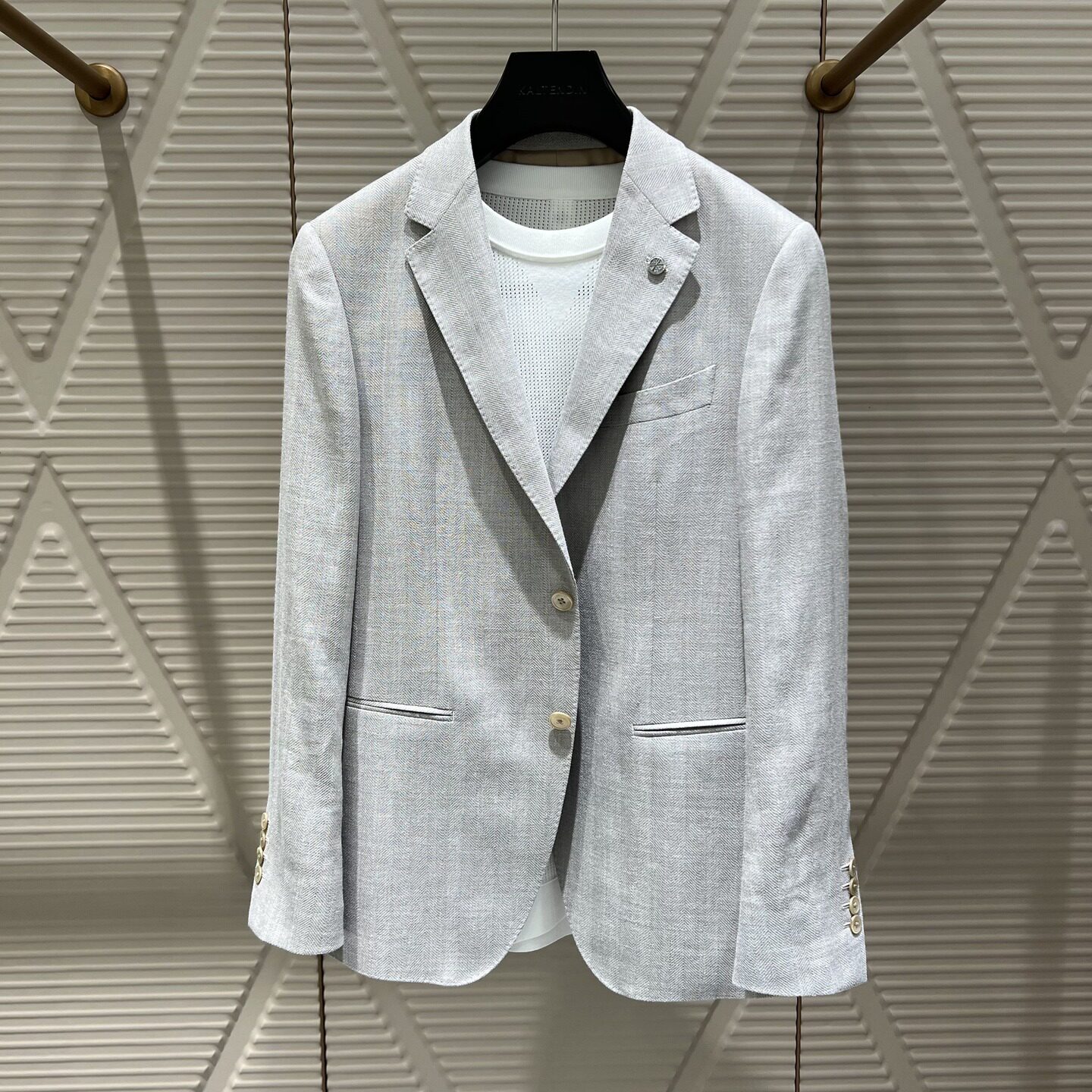 卡尔丹顿KALTENDIN秋冬男士休闲绵羊毛西服外套单西KFDS21202NA