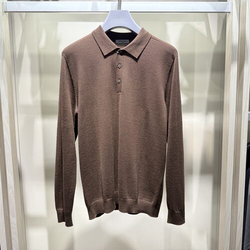 卡尔丹顿KALTENDIN专柜正品男装绵羊毛针织polo衫毛衣LERW14126FA