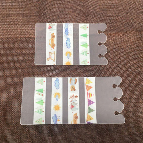 活页分装板手账pvc磨砂和纸胶带