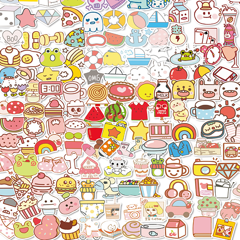 190张可爱小图案贴纸咕卡平板