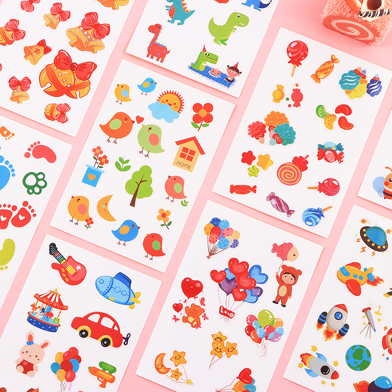 儿童贴纸卡通可爱早教贴纸幼儿园奖励鼓励贴画男女孩益智自粘贴手