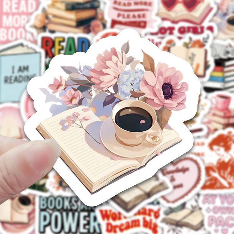 英文激励行李箱手账62张贴纸学习ins风DIY创意少女心笔记本装饰