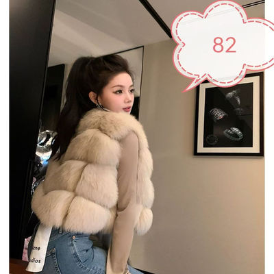 轻奢洋气毛毛马甲皮草外套女款