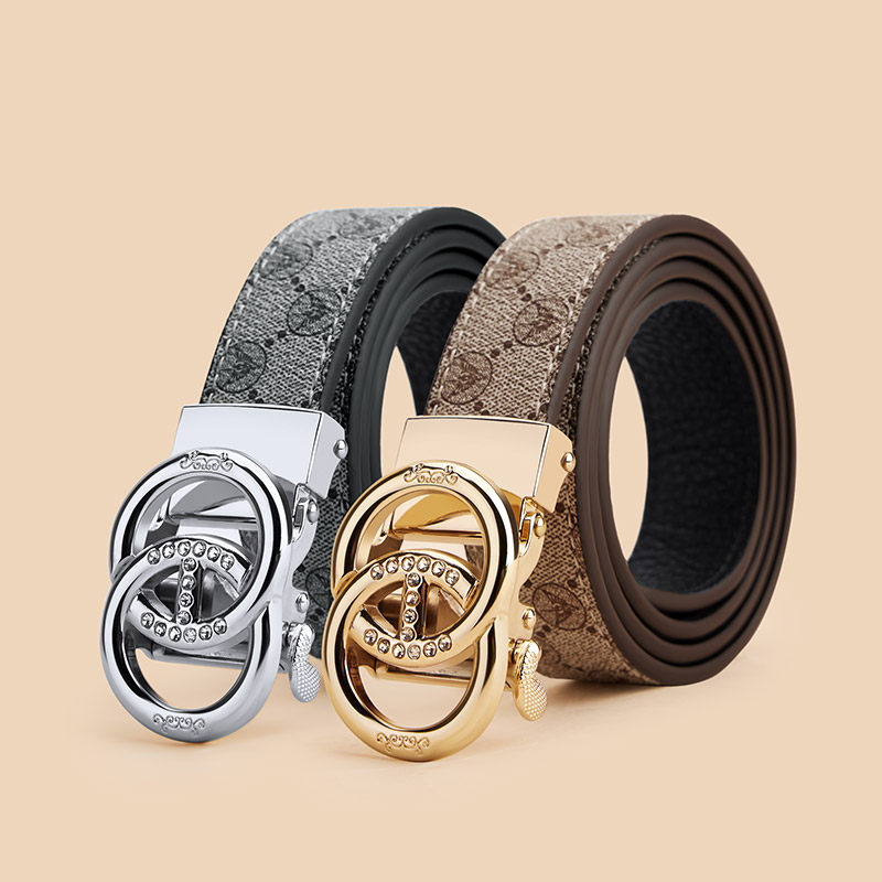 保罗腰带女款2024新款皮带女士真皮时尚百搭设计感小众配牛仔裤带