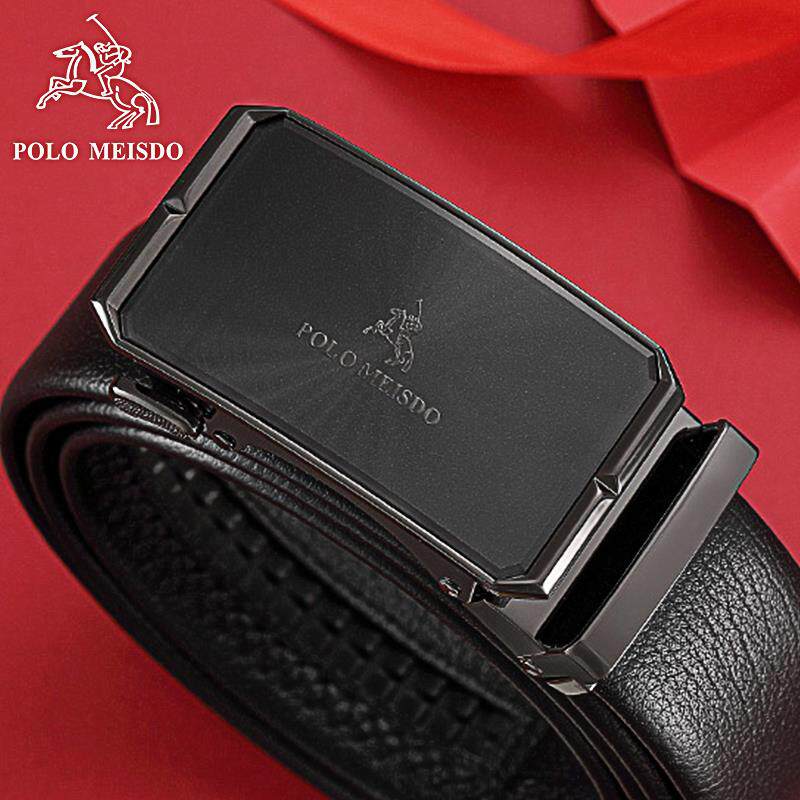 正品保罗美思得皮带男士真皮商务自动扣腰带男款头层牛皮青年裤带