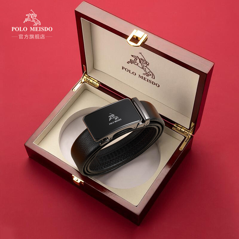 英国官方正品保罗皮带男真皮自动扣年轻人腰带男士奢侈品牌裤带潮