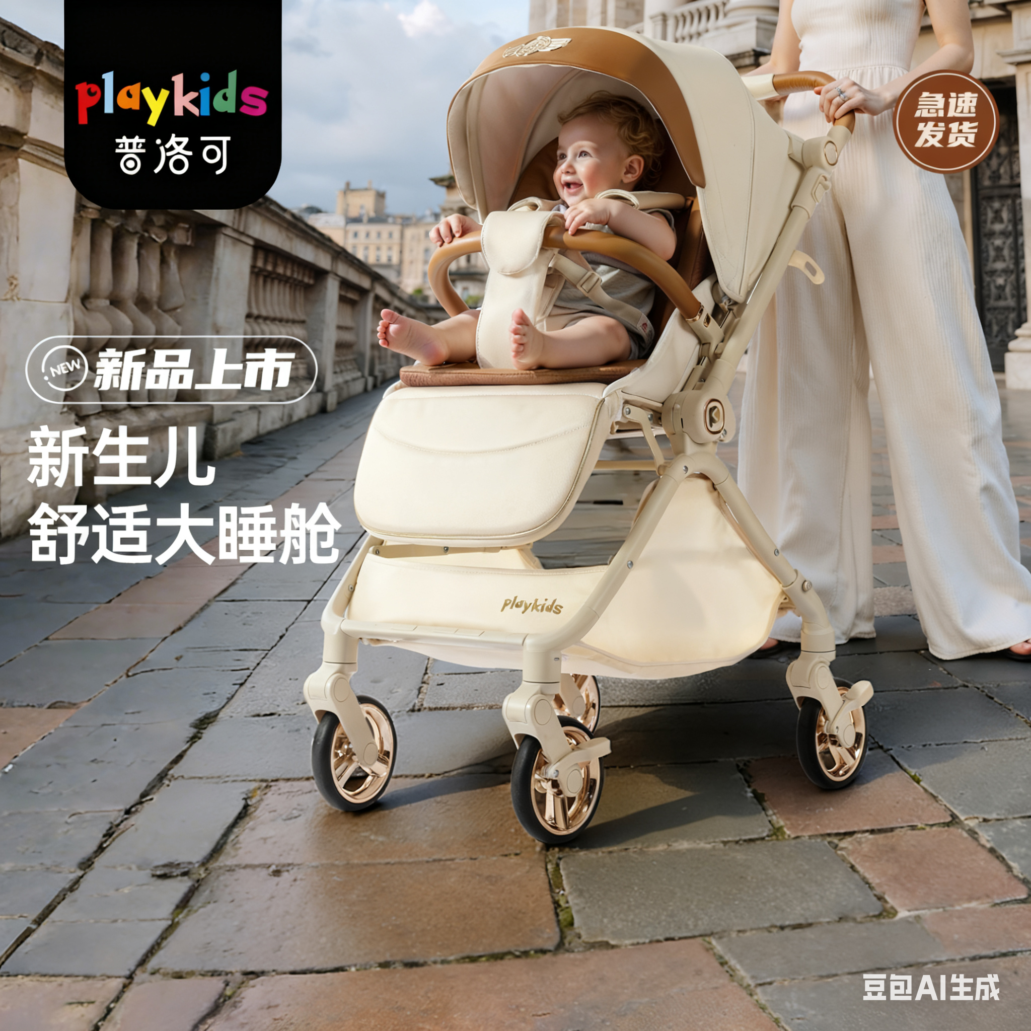 【新品上市】舒适大睡舱婴儿推车