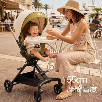playkids婴儿小推车轻便可坐可躺双向儿童遛娃神器宝宝溜娃手推车