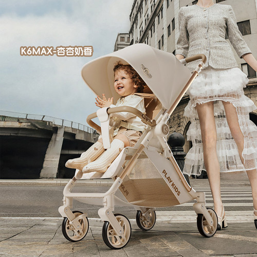 playkids婴儿推车可坐可躺折叠