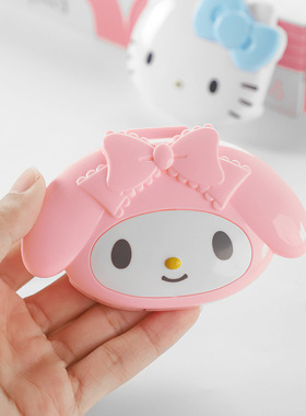 三丽鸥HelloKitty美乐蒂小药盒可爱便携女分装旅行随身药丸收纳盒