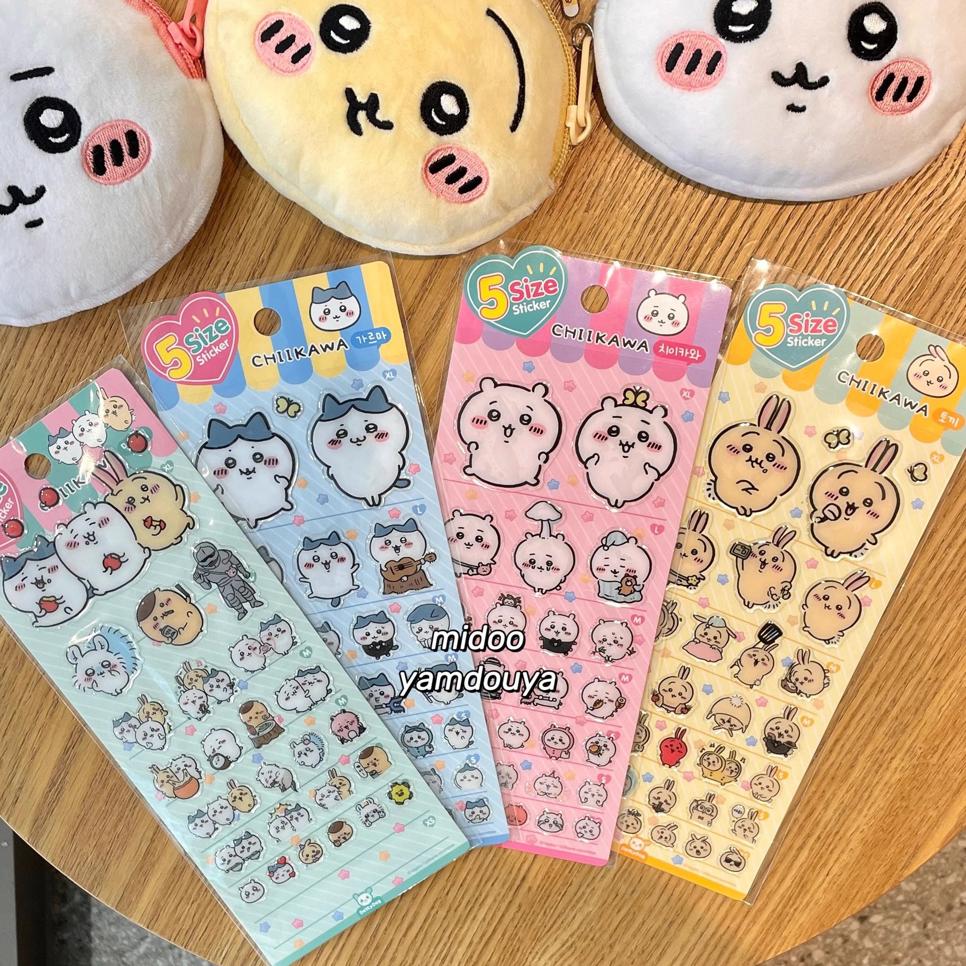 吉伊卡哇滴胶贴纸chiikawa小八乌萨奇可爱立体装饰手账咕卡贴纸