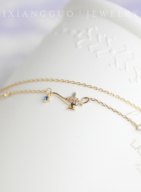 春夏新款立体镀金手链