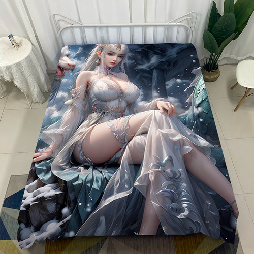 定制国漫床单美杜莎云韵小医仙床笠学生宿舍被单二次元床垫保护罩
