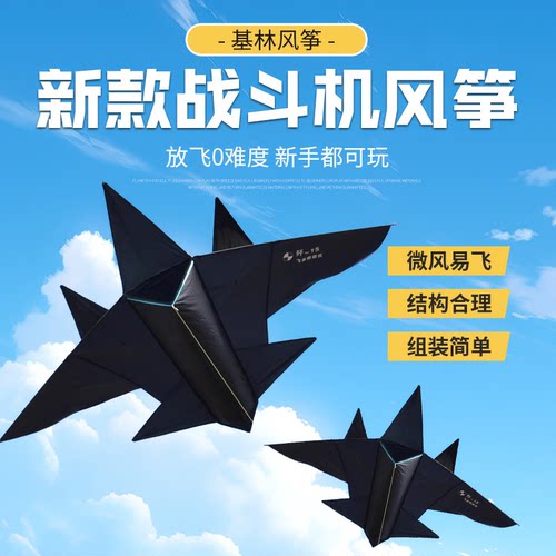 2026新款飞机风筝成大人专用易飞儿童卡通战斗机大型户外潍坊风筝