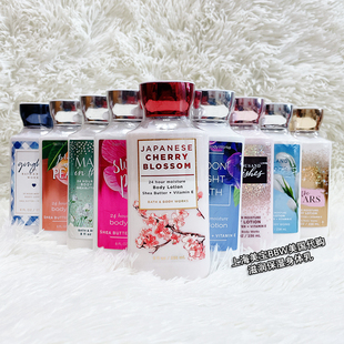 滋润香体樱花草莓木棉Bath&BodyWorks 集合1保湿 BBW身体乳经典 款