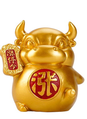 青砂石招财中式客厅招财牛生肖牛