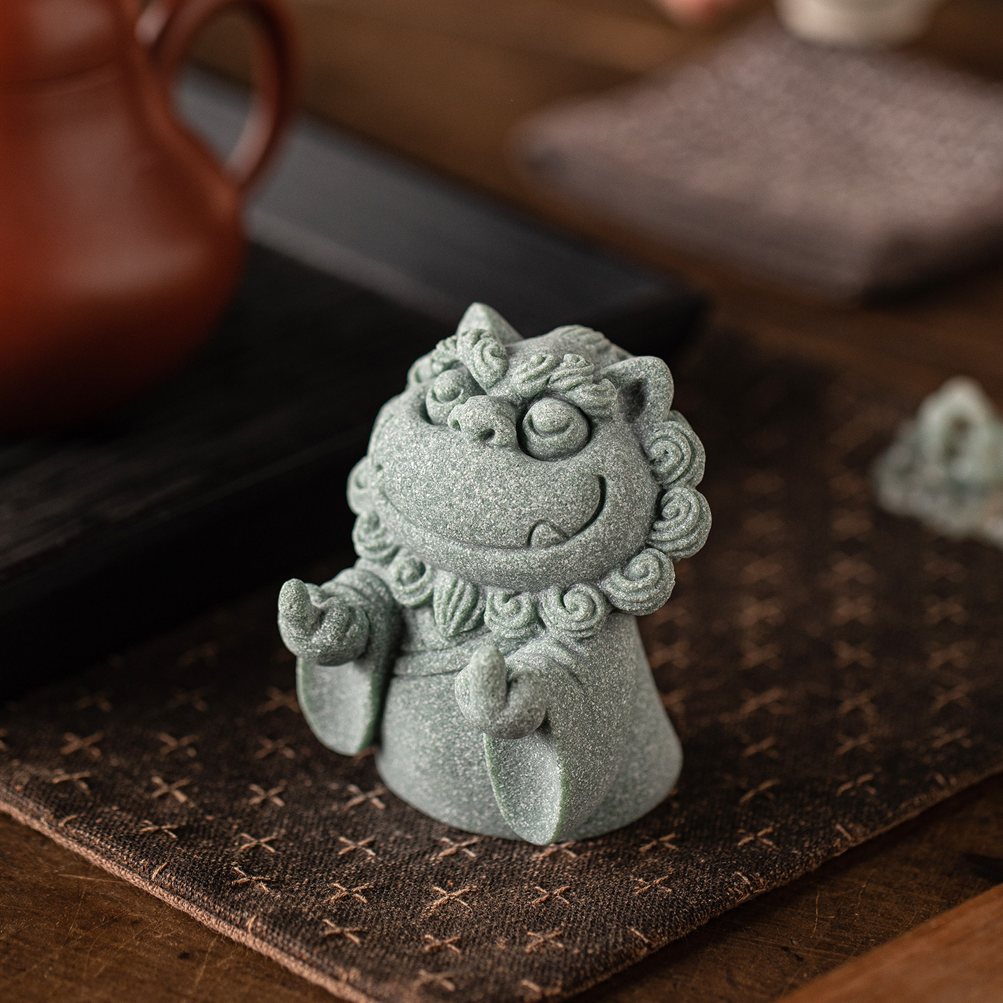 创意风狮爷练功夫茶宠茶玩摆件可爱招财小狮子笔架茶桌茶台装饰品,家居饰品,装饰摆件,淘宝优惠券,粉丝福利购,淘宝优惠卷