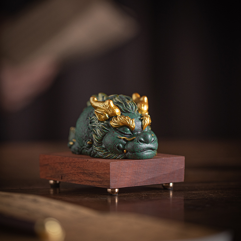 青砂石招财新中式桌面龙卷王礼品