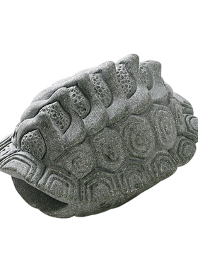 青砂石龟甲中式桌面鱼缸茶宠摆件