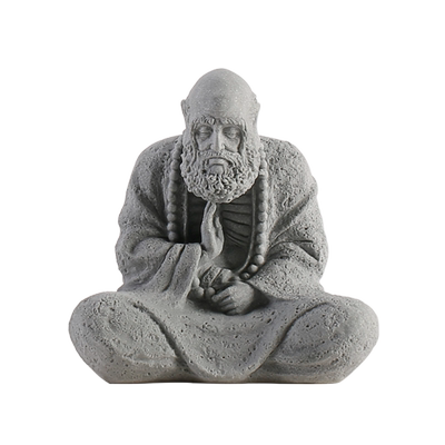 瓷水陶清达摩茶宠摆件