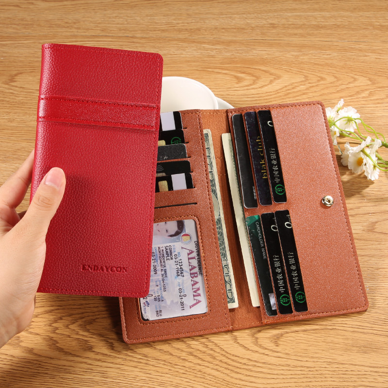 宝思妮2026新款钱包女士长款大容量卡包二合一百搭便携手拿包钱夹