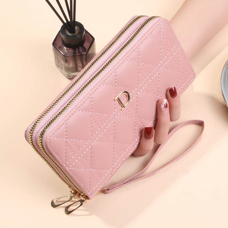 宝思妮 2025新款百搭女士钱包长款小众双层时尚简约大容量手拿包