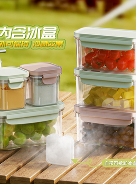 移动保鲜盒外带水果盒便当盒小学生密封饭盒食品级外出宝宝辅食盒