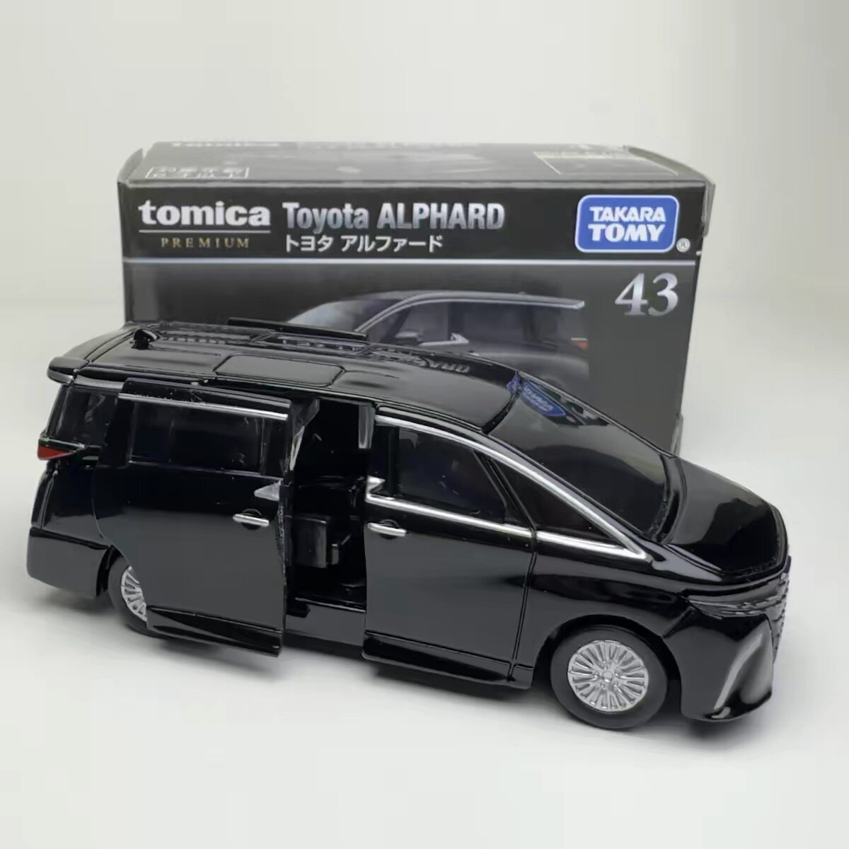 TOMY/多美卡仿真合金小汽车旗舰版黑盒43号埃尔法MPV保姆车955740