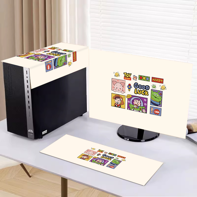 新款电脑布三件套显示器防尘罩