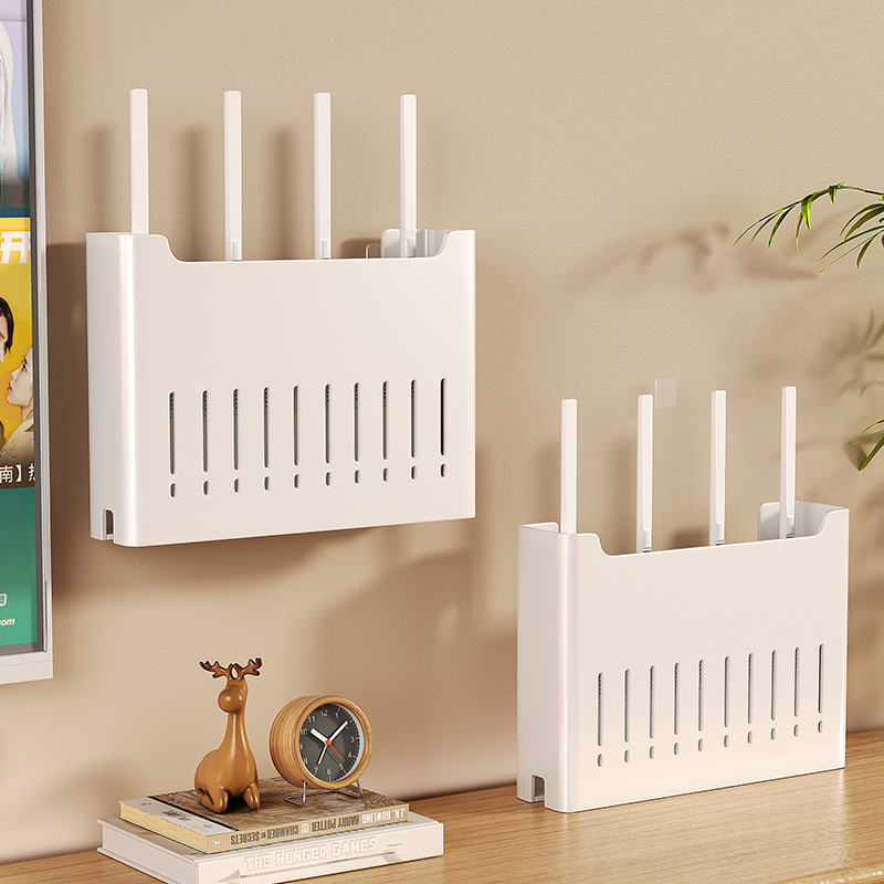 路由器放置架免打孔收纳盒