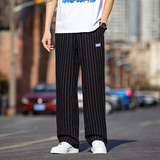 风亚麻裤男夏款黑白色长裤棉麻休闲直筒裤子DSA016-8209-P75，男装休闲裤，电商A016