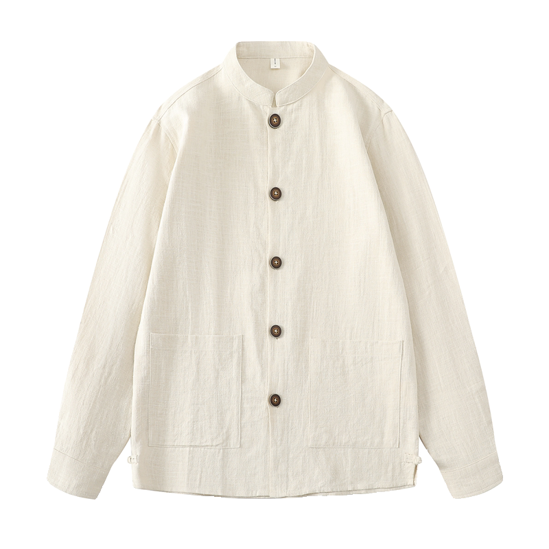 平铺风苎麻外套男士春唐装棉麻长袖衬衫西服DSA016-1176-P85,男装西服,电商A016
