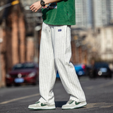 风亚麻裤男夏款黑白色长裤棉麻休闲直筒裤子DSA016-8209-P75，男装休闲裤，电商A016