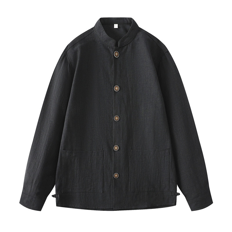 平铺风苎麻外套男士春唐装棉麻长袖衬衫西服DSA016-1176-P85,男装西服,电商A016