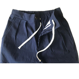 男长裤春夏款棉麻休闲直筒裤松紧腰内抽绳风九分裤子8011-P70，男装休闲裤，电商A016