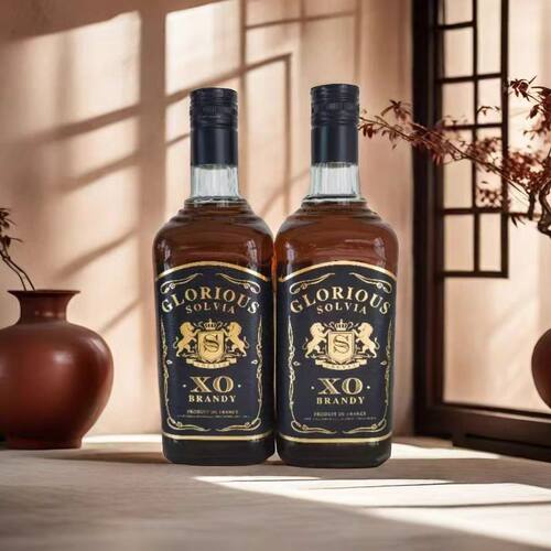 法国进口XO白兰地brandy洋酒索尔维亚荣耀40度700mL