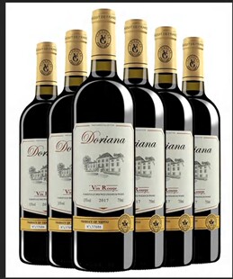 法国原酒进口红酒多瑞妮雅古堡干红葡萄酒赤霞珠整箱6支 750ML