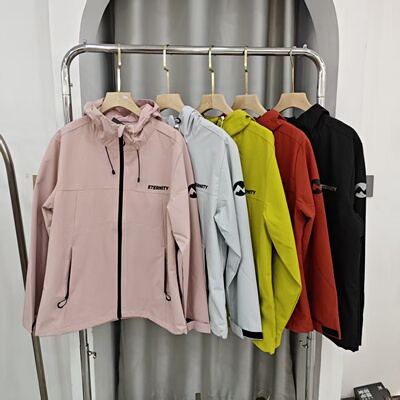 户外软壳衣连帽外套防风防水上衣