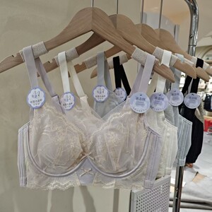 超薄兔耳杯软钢圈BC杯聚拢内衣女大胸显小上托防下垂文胸罩9972